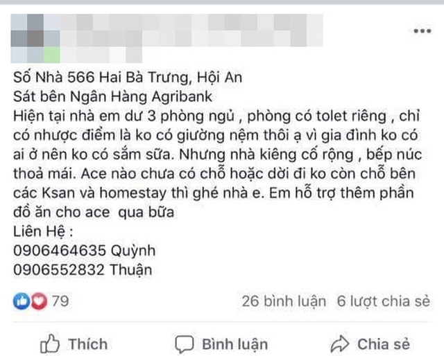 Trước dự báo nguy hiểm của bão số 9, hàng loạt khách sạn, homestay và spa ở Hội An miễn phí chỗ ở cho bà con tránh trú - Ảnh 7.