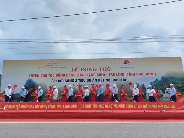  Khởi công tuyến cao tốc Đồng Đăng - Trà Lĩnh tổng vốn đầu tư gần 21.000 tỉ đồng  - Ảnh 1.