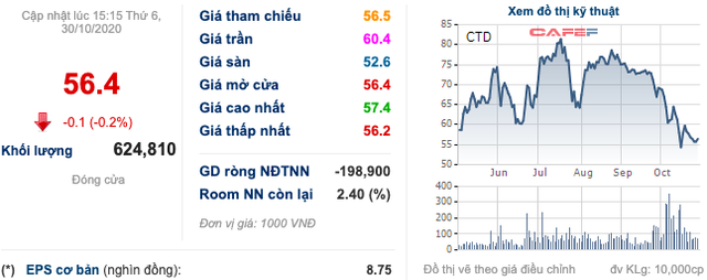 Coteccons tiếp tục giảm sút trong quý 3/2020, biên lợi nhuận gộp bắt đầu đi lùi sau 5 kỳ tăng liên tiếp dưới trướng tướng mới - Ảnh 2.