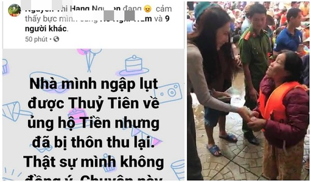 Vụ Thủy Tiên trao tiền từ thiện, cán bộ thôn đến thu lại: Đã trả lại 400 triệu cho 69 hộ dân - Ảnh 1.