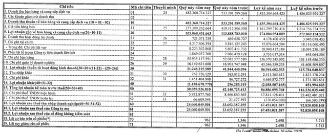 Viglacera Hạ Long (VHL): Quý 3 lãi 67 tỷ đồng giảm 27% so với cùng kỳ - Ảnh 1.