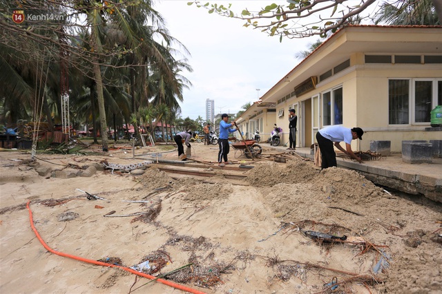 Ảnh: Cận cảnh bãi biển đẹp nhất hành tinh tan hoang, xơ xác sau bão số 13 - Ảnh 19.