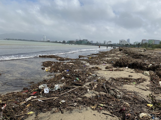  [Ảnh] Hơn 500 tấn rác dạt vào bãi biển Đà Nẵng - Ảnh 4.