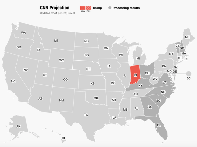 [Cập nhật] CNN cho biết ông Trump thắng ở bang Indiana, giành 11 phiếu đại cử tri - Ảnh 1.