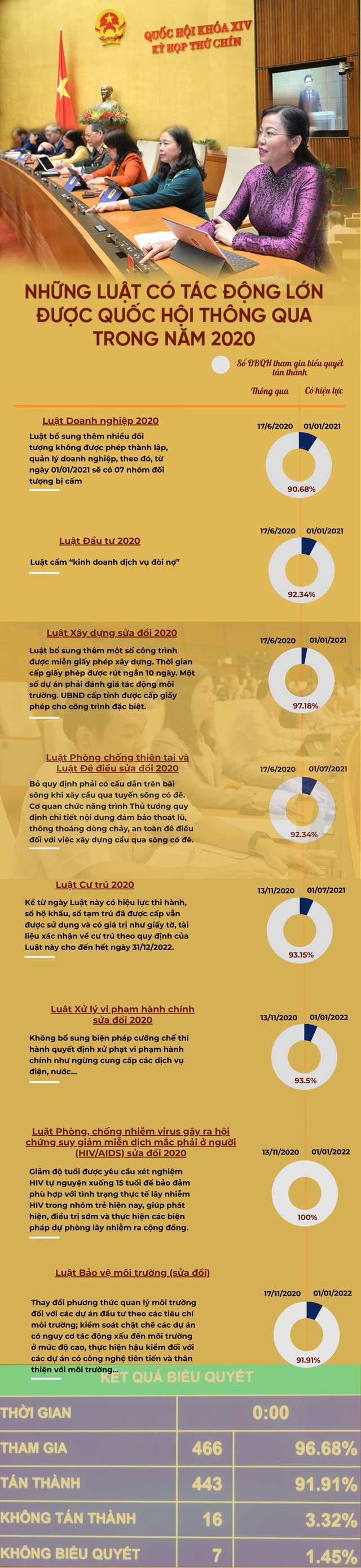 Những luật có tác động lớn được Quốc hội thông qua trong năm 2020 - Ảnh 1.
