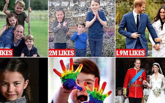 Nhìn lại năm 2020 của Hoàng gia Anh qua loạt ảnh nhiều like nhất: Những đứa trẻ nhà Công nương Kate nằm top, Meghan - Harry cũng có phần
