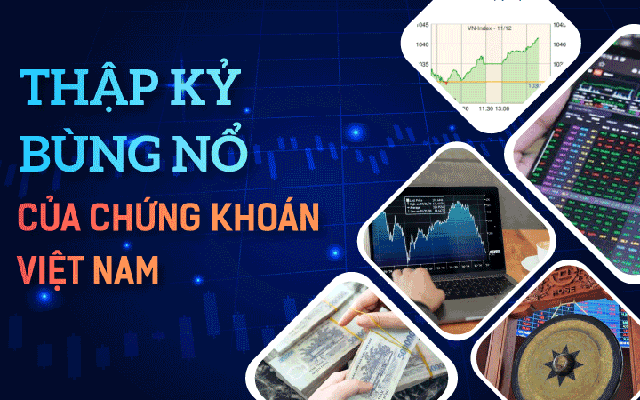 Thập kỷ bùng nổ của chứng khoán Việt Nam: Thu hút hàng tỷ đô vốn ngoại, VN-Index lập đỉnh cao mới, vốn hóa thị trường đạt hơn 5 triệu tỷ đồng