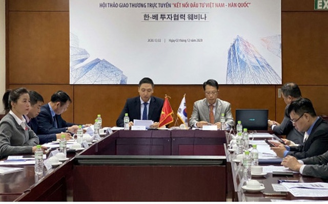 Hội thảo giao thương trực tuyến “kết nối đầu tư Việt Nam - Hàn Quốc”.