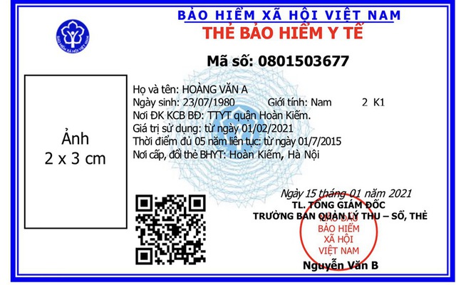 BHXH Việt Nam thay mẫu thẻ BHYT mới từ 1/4 năm sau