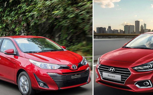 Cặp kỳ phùng địch thủ Toyota Vios và Hyundai Accent ở phân khúc xe sedan cỡ B.