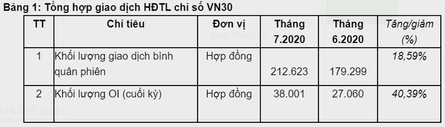 TTCK Phái sinh tháng 7 thiết lập kỷ lục mới về khối lượng giao dịch - Ảnh 1.