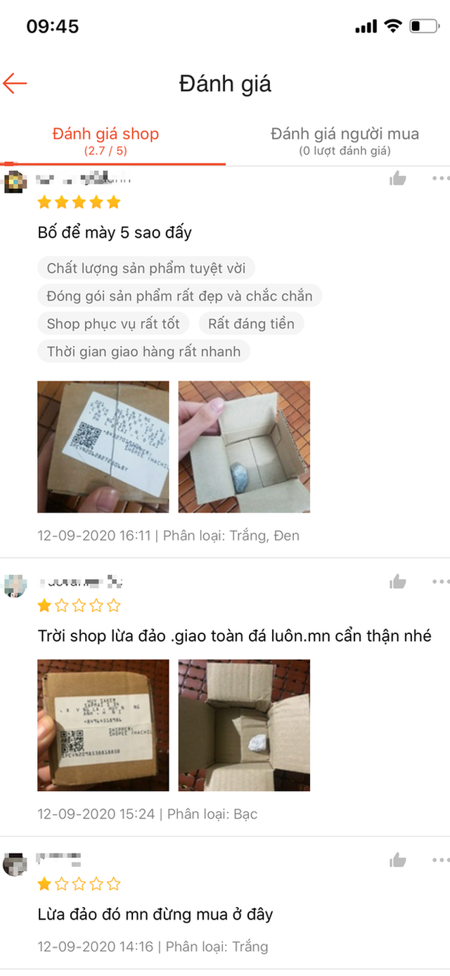  Săn sales 1.000 đồng ngày 9/9 của Shopee, người dùng tá hỏa vì mua ốp điện thoại lại nhận về cục đá - Ảnh 1.