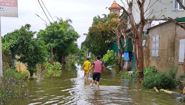 Sau bão, nhiều hộ dân vẫn bị cô lập trong biển nước, cột viễn thông cao cả trăm mét bị xô đổ - Ảnh 12.