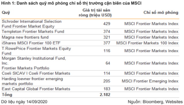 Khoảng 200 triệu USD từ các quỹ cận biên (Frontier) có thể đổ vào thị trường chứng khoán Việt Nam trong giai đoạn cuối năm 2020 - Ảnh 1.