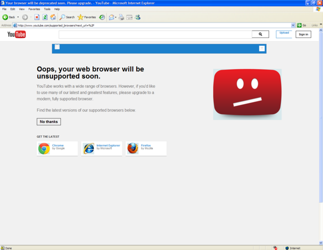 YouTube đã dùng mưu hèn, kế bẩn giết chết trình duyệt Internet Explorer như thế nào? - Ảnh 1.