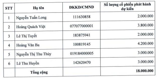 Sara Việt Nam (SRA) thông qua phương án phát hành riêng lẻ 18 triệu cổ phiếu - Ảnh 1.