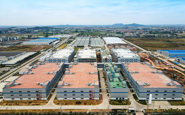 Khu công nghiệp Quang Châu (Bắc Giang), nơi đặt cơ sở sản xuất của Foxconn.