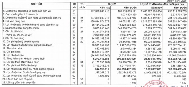 Đầu tư LDG (LDG): Quý 4 lãi vỏn vẹn 342 triệu đồng do hụt nguồn thu tài chính - Ảnh 1.