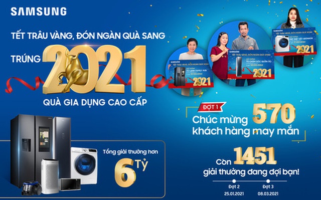 Trao tặng hàng ngàn phần quà, Samsung đồng hành cùng khách hàng tưng bừng đón Tết Tân Sửu