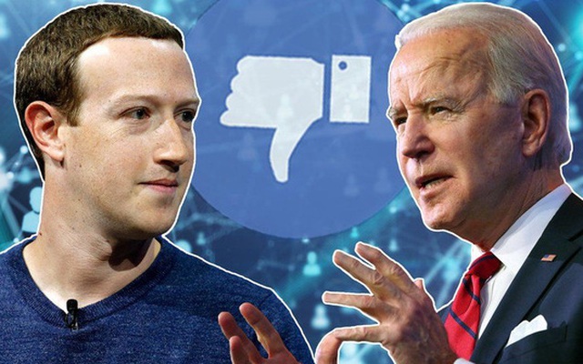 Tổng thống Joe Biden từng công khai thể hiện rằng ông không thích Facebook cũng như Mark Zuckerberg, người đồng sáng lập của mạng xã hội này - Ảnh: BBC