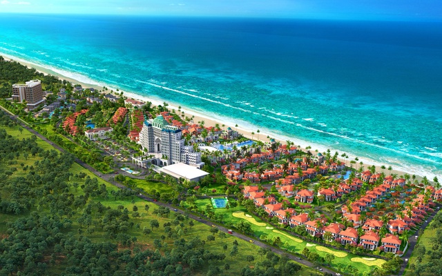 Phối cảnh tổng thể dự án Edenia Resort do Blue Sea Group đầu tư tại Hồ Tràm