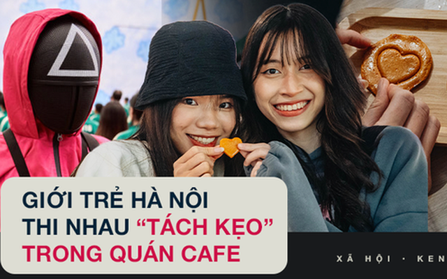 Bắt trend Squid Game, quán cà phê Hà Nội bán hơn 3.000 kẹo đường, giới trẻ kéo đến ùn ùn