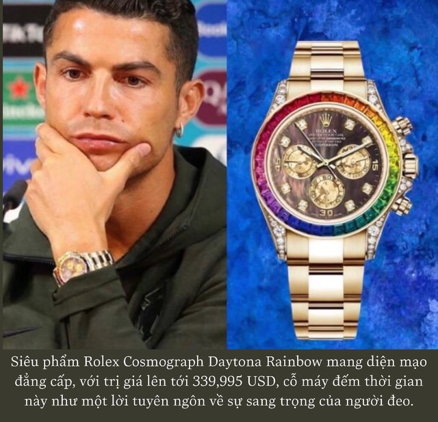 Choáng với BST biệt thự trên cổ tay của CR7: Đeo sương sương 1 tỷ là giản dị nhất với anh, có chiếc dát đầy kim cương - Ảnh 6.