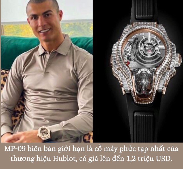 Choáng với BST biệt thự trên cổ tay của CR7: Đeo sương sương 1 tỷ là giản dị nhất với anh, có chiếc dát đầy kim cương - Ảnh 1.