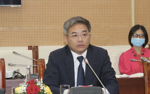 Ông Nguyễn Quốc Cường - Chủ tịch Hội đồng quản trị Co-opBank phát biểu tại Hội thảo