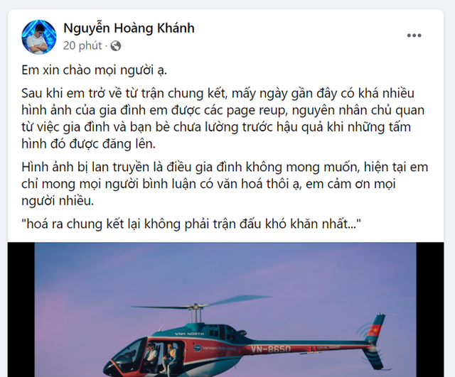 Vừa thắng Chung kết năm, tân Quán quân Olympia đã phải lên mạng cầu cứu: Có chuyện gì mà khiến cậu bạn buồn đến thế? - Ảnh 1.