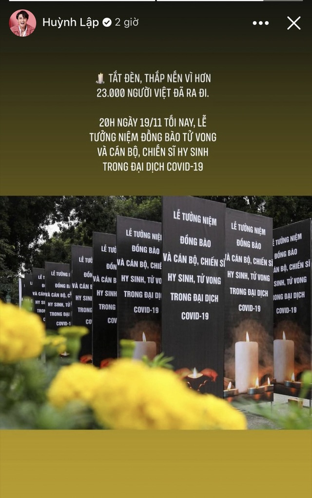  Khánh Vân xúc động viết tâm thư dài, dàn sao Việt hướng về lễ tưởng niệm hơn 23.000 đồng bào mất do Covid-19  - Ảnh 9.