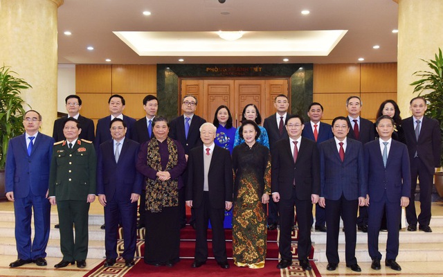 Tổng Bí thư Nguyễn Phú Trọng và các lãnh đạo, nguyên lãnh đạo Đảng và Nhà nước