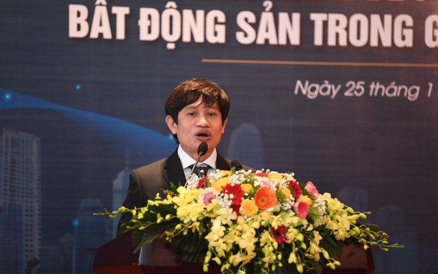 Ông Hoàng Mai Chung, Chủ tịch HĐQT Công ty Cổ phần Tập đoàn Meey Land phát biểu.