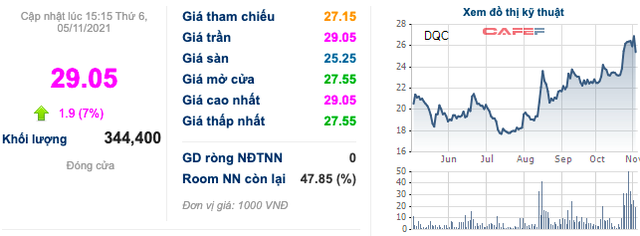 Điện Quang (DQC): Thị giá tăng 67% sau 4 tháng, anh trai Chủ tịch đăng ký bán phần lớn cổ phần nắm giữ - Ảnh 1.