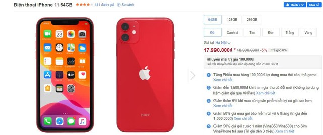 Hết tăng nóng, iPhone 11 quay đầu giảm liền 4 triệu đồng tại Việt Nam - Ảnh 1.