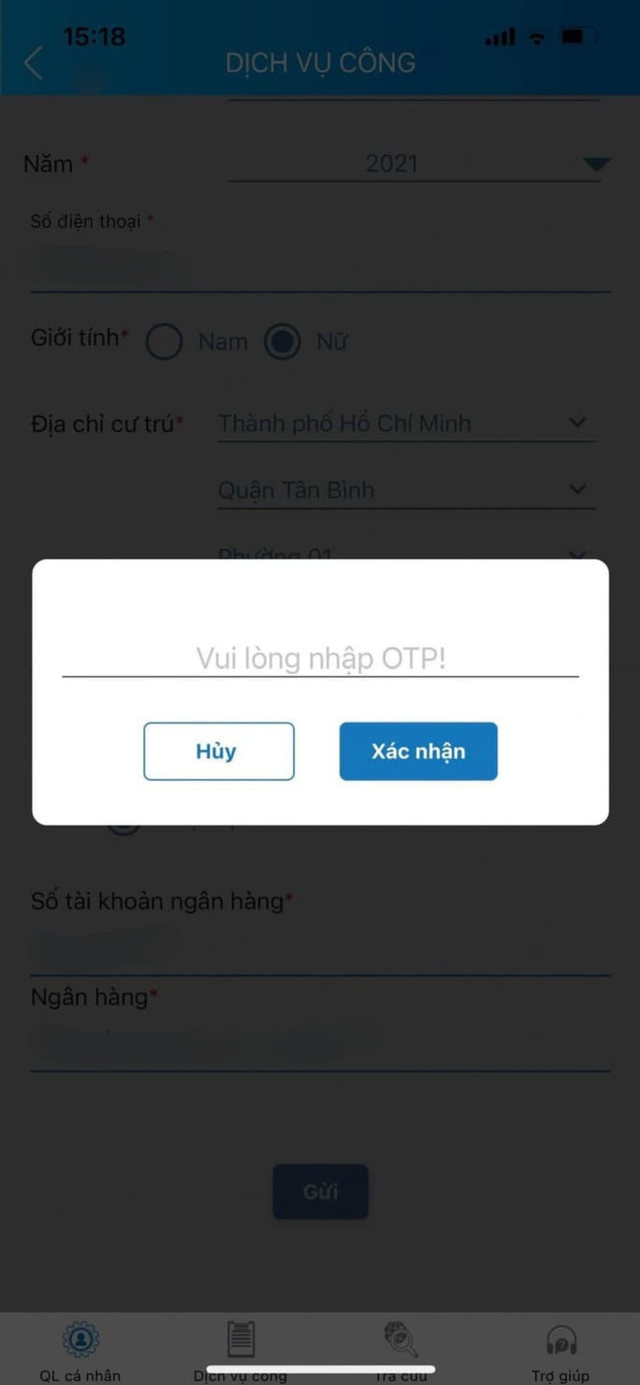 Cách thay đổi nhận lương hưu bằng tiền mặt sang thẻ ATM qua VssID - Ảnh 5.