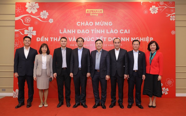 Đoàn lãnh đạo tỉnh Lào Cai có chuyến thăm, chúc Tết Alphanam Group vào ngày 1/2/2021.