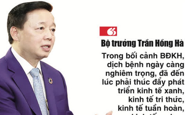 Ông Trần Hồng Hà, Bộ trưởng Bộ Tài nguyên và Môi trường