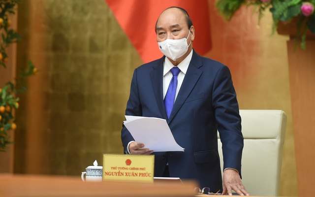 Thủ tướng Nguyễn Xuân Phúc phát biểu mở đầu cuộc họp. - Ảnh: VGP/Quang Hiếu