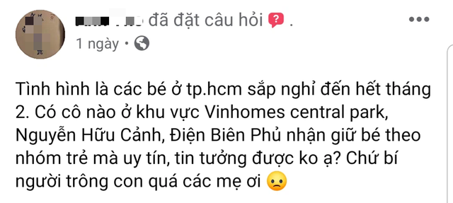 Con tạm dừng tới trường, phụ huynh cuống cuồng tìm phương án cho câu hỏi: Ai trông con cho đến cuối tháng để đi làm? - Ảnh 2.