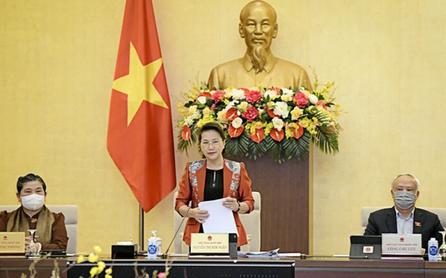 Chủ tịch Quốc hội Nguyễn Thị Kim Ngân phát biểu khai mạc phiên họp 53 của Ủy ban Thường vụ Quốc hội chiều 22/2 - Ảnh: Quochoi.vn