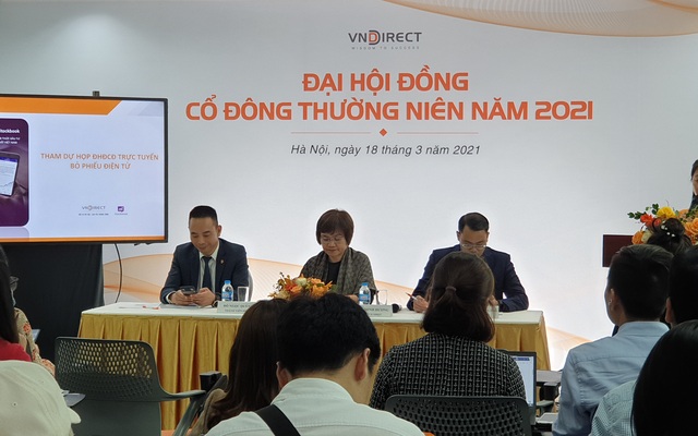 ĐHCĐ VNDIRECT: Kế hoạch lãi ròng 880 tỷ đồng trong năm 2021 hoàn toàn khả thi, quý 1 ước lãi tương đương 40% kế hoạch năm