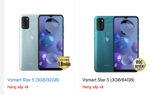 Lộ diện điện thoại Vsmart Star 5 sắp lên kệ