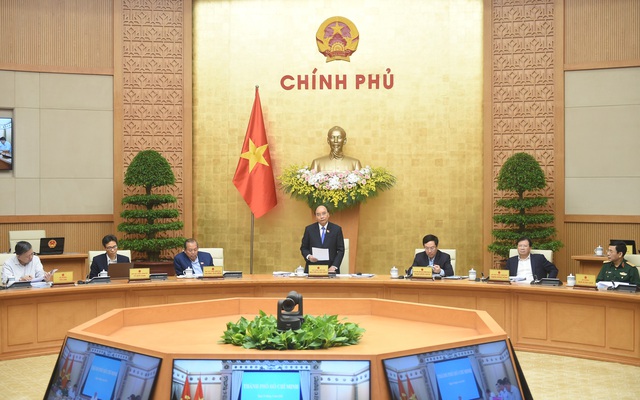 Phiên họp Chính phủ thường kỳ tháng 3/2021. Ảnh: VGP/Quang Hiếu