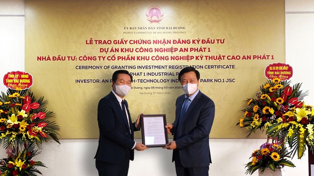 KCN Quốc Tuấn - An Bình của An Phát Holdings nhận giấy chứng nhận đăng ký đầu tư, chính thức đổi tên thành KCN An Phát 1 - Ảnh 1.