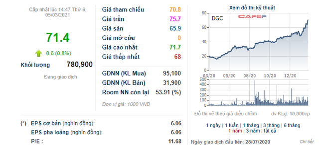 Hóa chất Đức Giang (DGC) đặt kế hoạch lãi sau thuế 1.100 tỷ đồng năm 2021 - Ảnh 2.