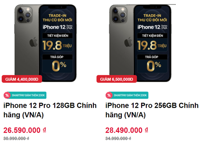 Giá iPhone 12 Pro Max giảm mạnh, về mức thấp chưa từng - Ảnh 1.