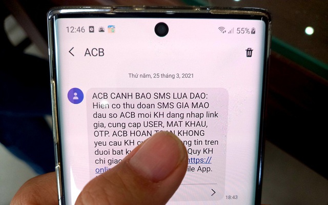 Tái diễn mạo danh tin nhắn ngân hàng, hỗ trợ nâng cấp sim 4G để lừa đảo