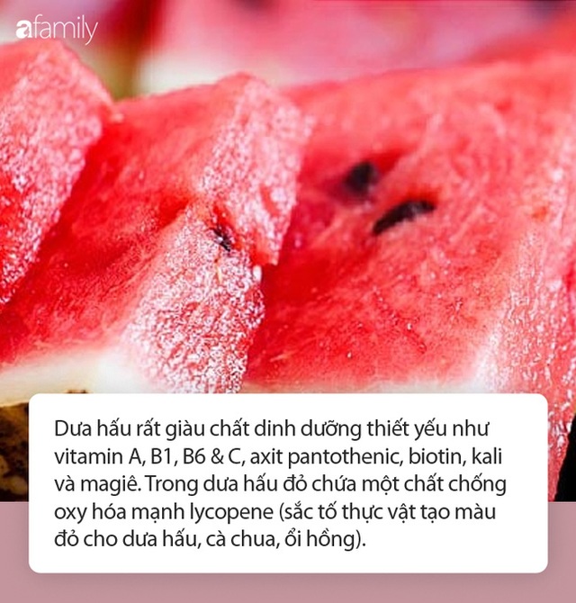Vào hè, ăn dưa hấu: Không chỉ ngon mà còn là “nhà máy” chứa nhiều chất dinh dưỡng và làm thuốc chữa bệnh siêu hay - Ảnh 3.