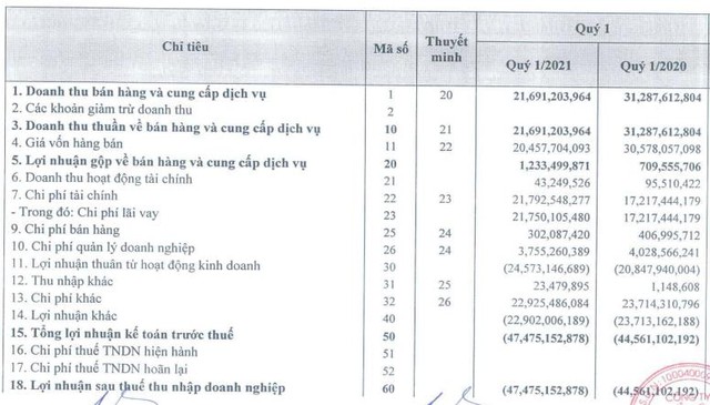 Fortex (FTM): Quý 1 lỗ tiếp 47 tỷ đồng - Ảnh 1.